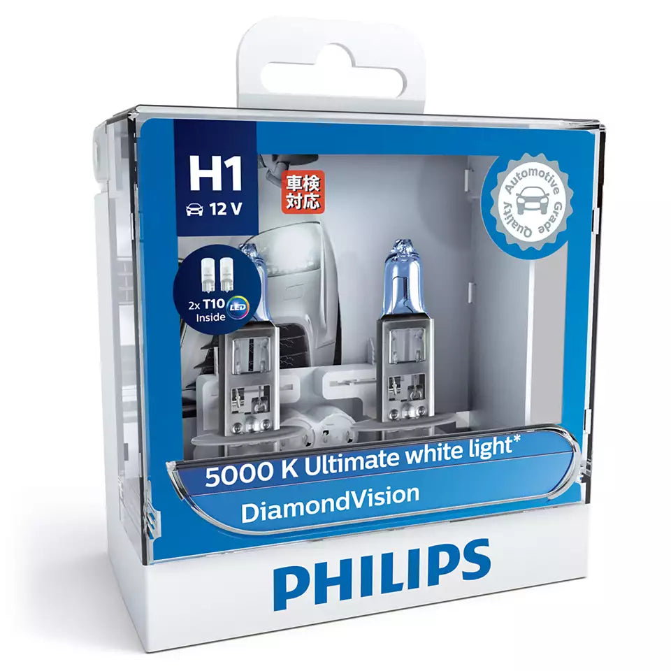 New Philips Globe H1 2Pk With Led T10 Park Globes (12258Dvsl)