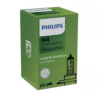 New Philips Globe H4 12V 60/55W Single Box Longlife Eco Vision (12342Llecoc1) | Australian Moto Spares