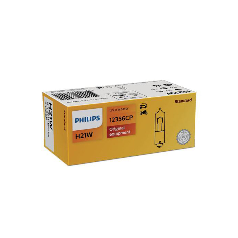New Philips Globe H21W Bay9S 12V 10Pack (12356Cp) | Australian Moto Spares