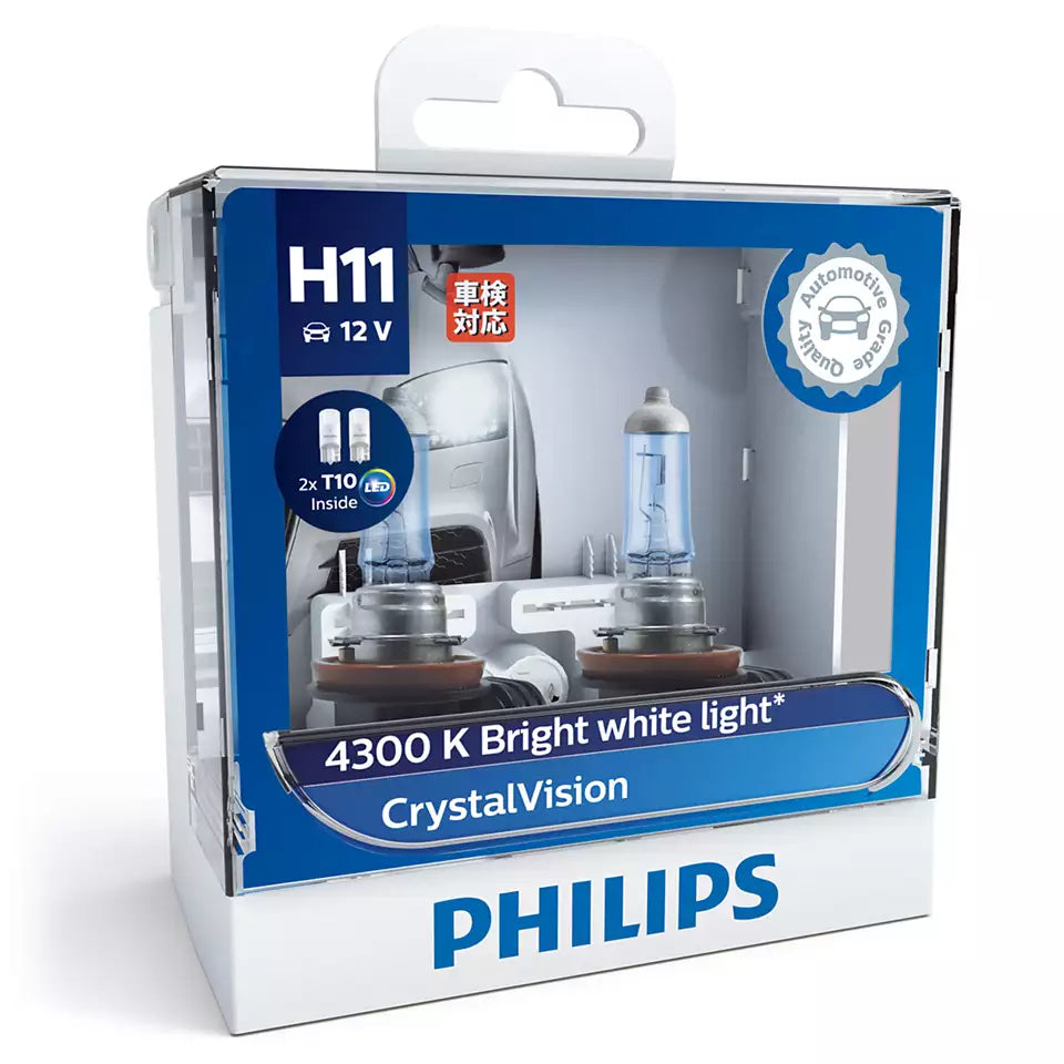 New Philips Globe H11 2Pk With Led T10 Park Globes (12362Cvsl)