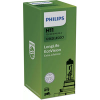 New Philips Globe H11 12V 55W Single Box Longlife Eco Vision (12362Llecoc1)