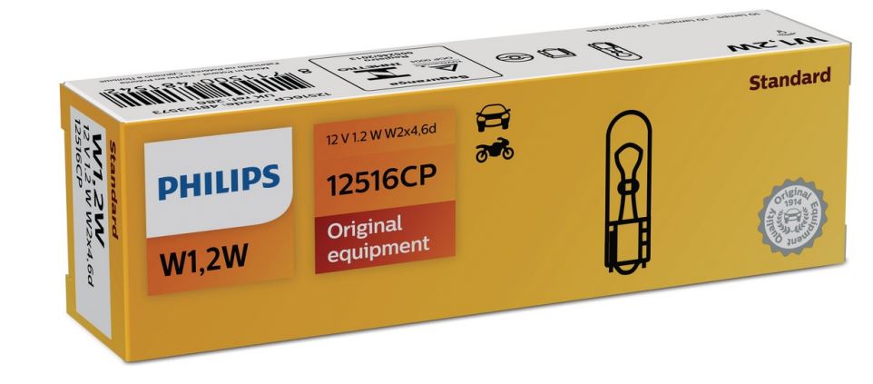 New Philips Globe W12W 12V 10Pack (12516Cp) | Australian Moto Spares