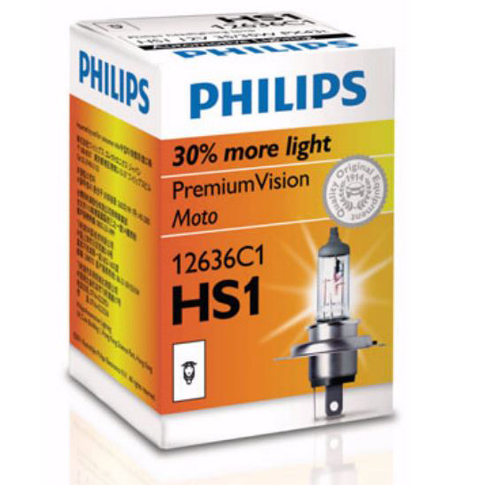 New Philips Premium Hs1 12V 35/35W Px43T-38 Single Box Premium Vision (12636C1)