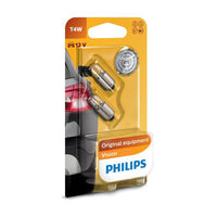 New Philips Globe T4W 12V Twin Blister Pack (12929B2) | Australian Moto Spares