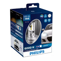 New Philips Globe Led H4 Ultinon Extreme 200% More Light (12953Bwx2) | Australian Moto Spares