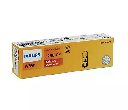 New Philips Globe W5W 12V 10 Pack (12961Cp)