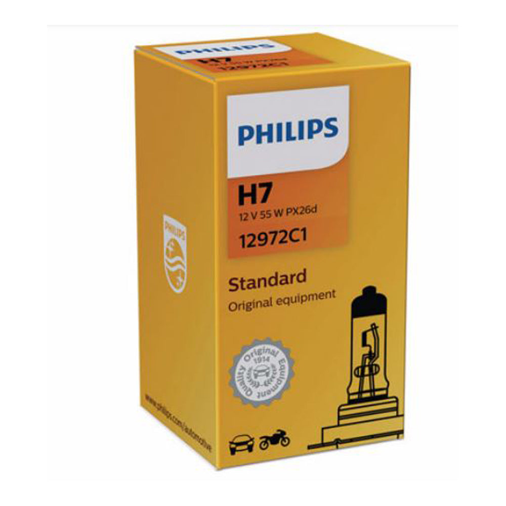 NEW PHILIPS GLOBE H7 12V 55W SINGLE BOX