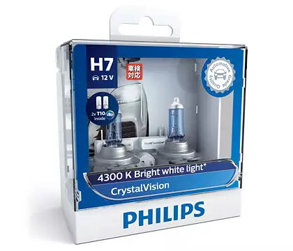 New Philips Globe H7 2Pk With Led T10 Park Globes (12972Cvsl) | Australian Moto Spares
