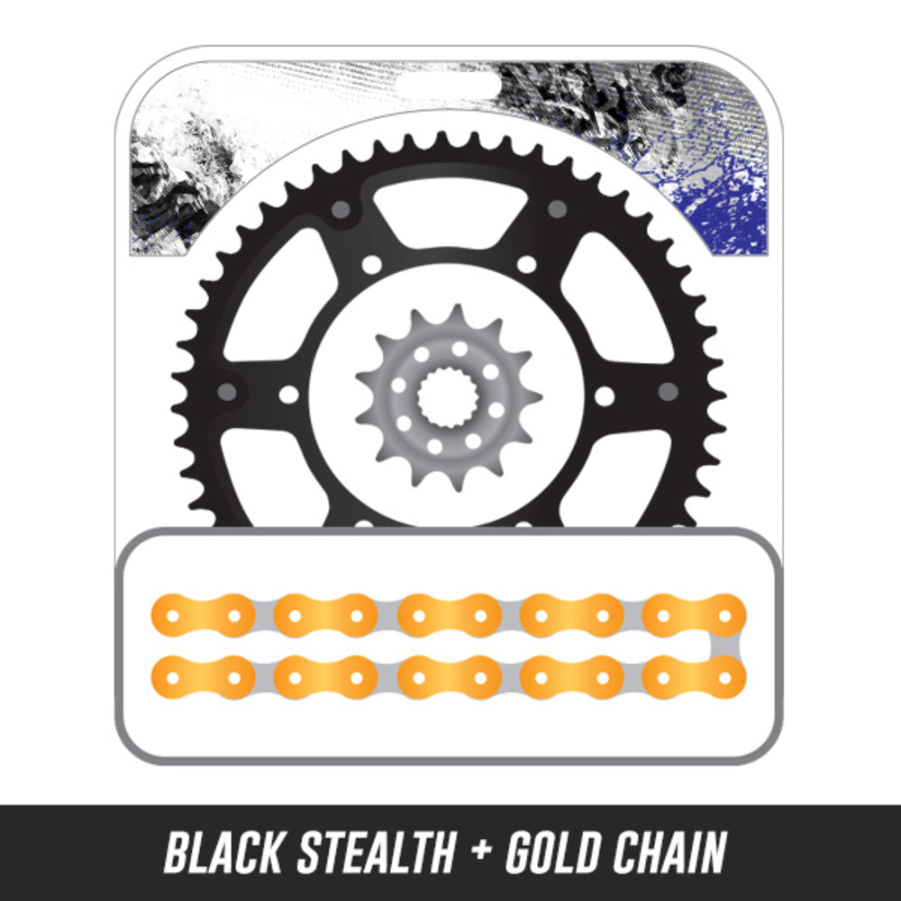 EK CHAIN AND SUPERSPROX Chain and Sprockets Kit-Stealth For YAMAHA 12S-242K-SX11 | Australian Moto Spares