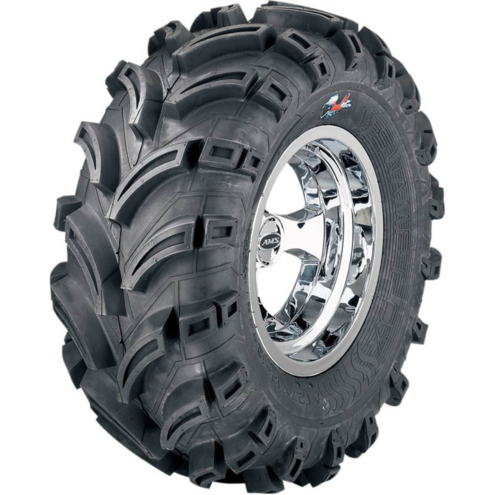 New AMS ATV Tyre Swamp Fox Plus - 25 x 8 x 12 (6PR 43J) #12X25X8SFP100