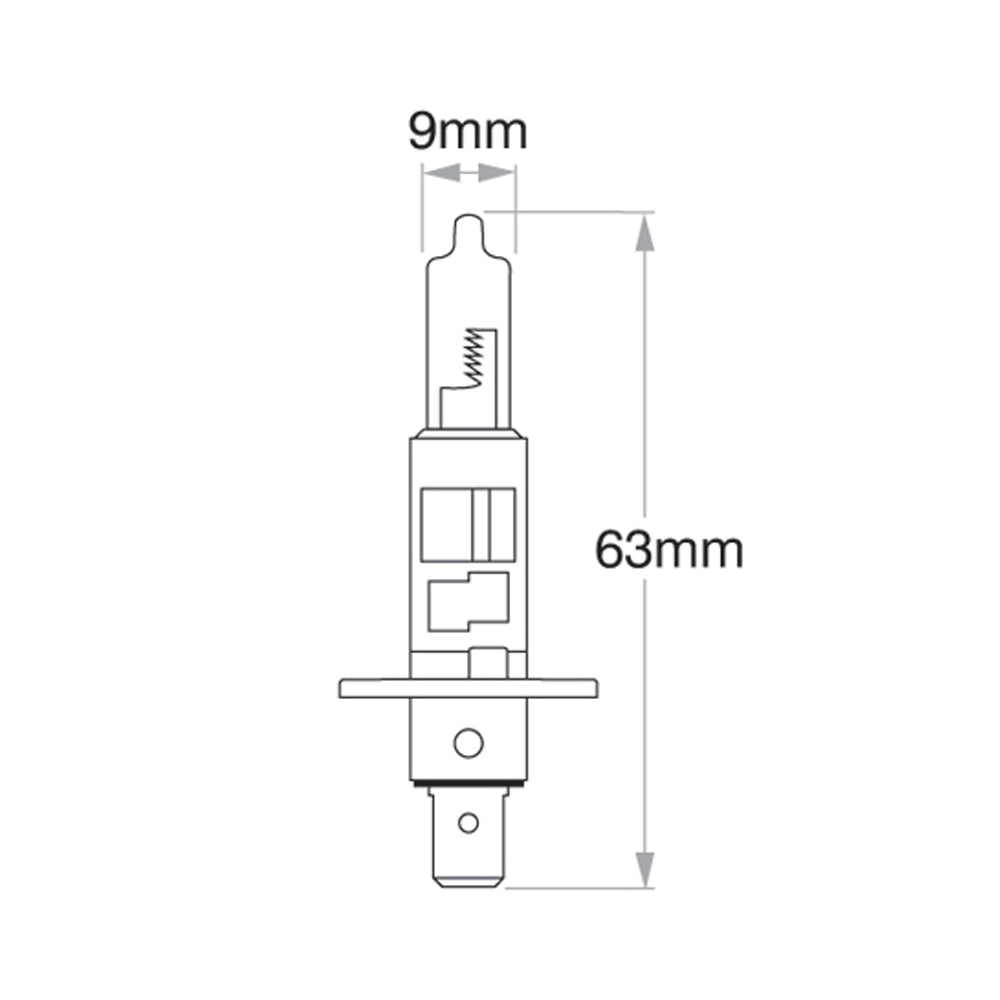 New Philips Globe H1 24V 70W Single Blister Pack (13258B1)