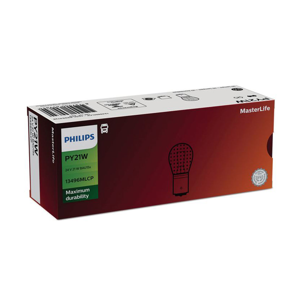 New Philips Globe Py21W 24V 10Pack (13496Mlcp) | Australian Moto Spares