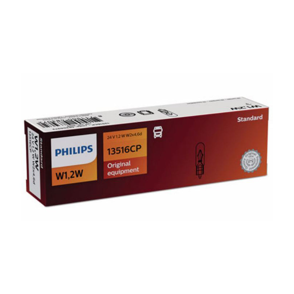 New Philips Globe W12W 1.2W 24V 10Pack (13516Cp) | Australian Moto Spares