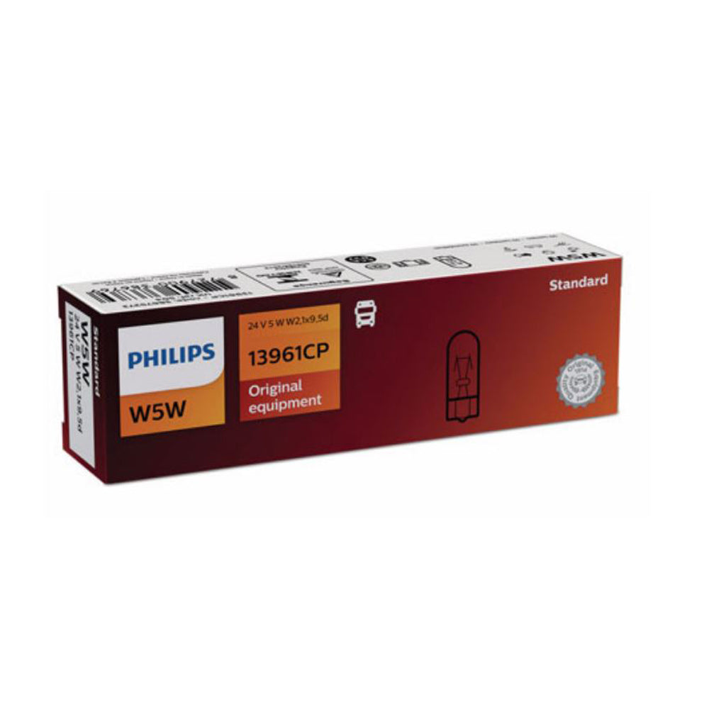 New Philips Globe W5W 24V 10Pack (13961Cp)