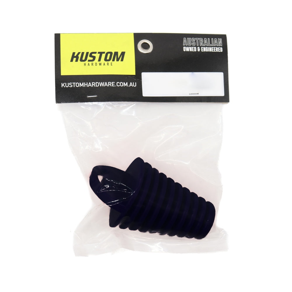 New KUSTOM HARDWARE Exhaust Plug Rubber Black- 55mm 17-EPR02-55 | Australian Moto Spares