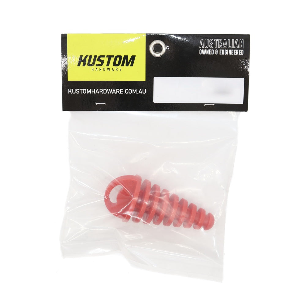 New KUSTOM HARDWARE Exhaust Plug Rubber Red - 35mm 17-EPR04-35 | Australian Moto Spares