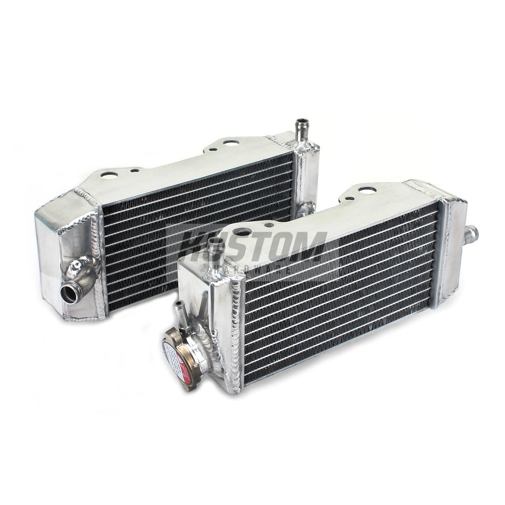 New KUSTOM HARDWARE Radiator Set For KAWASAKI KX250F 17K-R011S | Australian Moto Spares