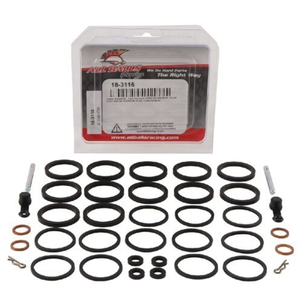New ALL BALLS Front Brake Caliper Rebuild Kit For KAWASAKI ZX-6R ZX600 18-3116 | Australian Moto Spares