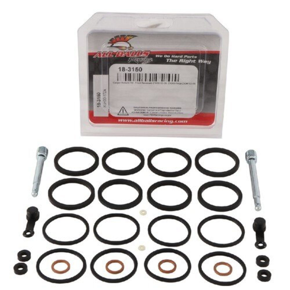 New ALL BALLS Front Brake Caliper Rebuild Kit For KAWASAKI Z1000, ZX-9R 18-3150 | Australian Moto Spares