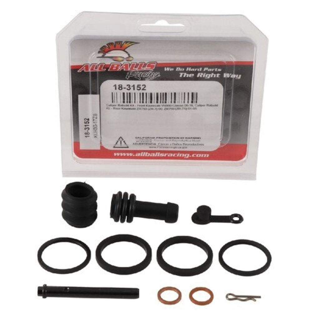 New ALL BALLS Rear Brake Caliper Rebuild Kit For KAWASAKI ZR750 ZR-7 18-3152 | Australian Moto Spares