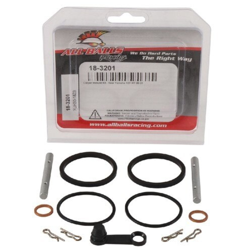 New ALL BALLS Rear Brake Caliper Rebuild Kit For YAMAHA YZF-R1 18-3201 | Australian Moto Spares