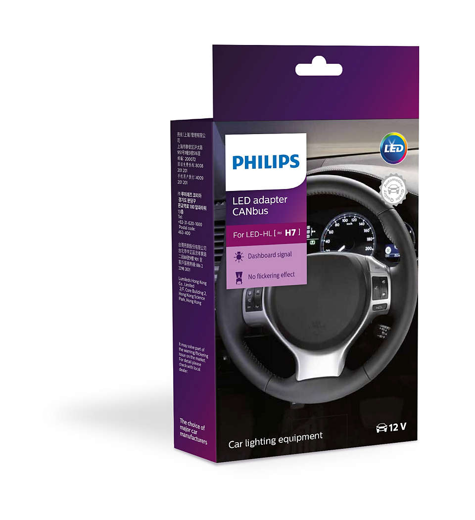 New Philips Cea H7 Canbus Adaptor 12V (18952C2)