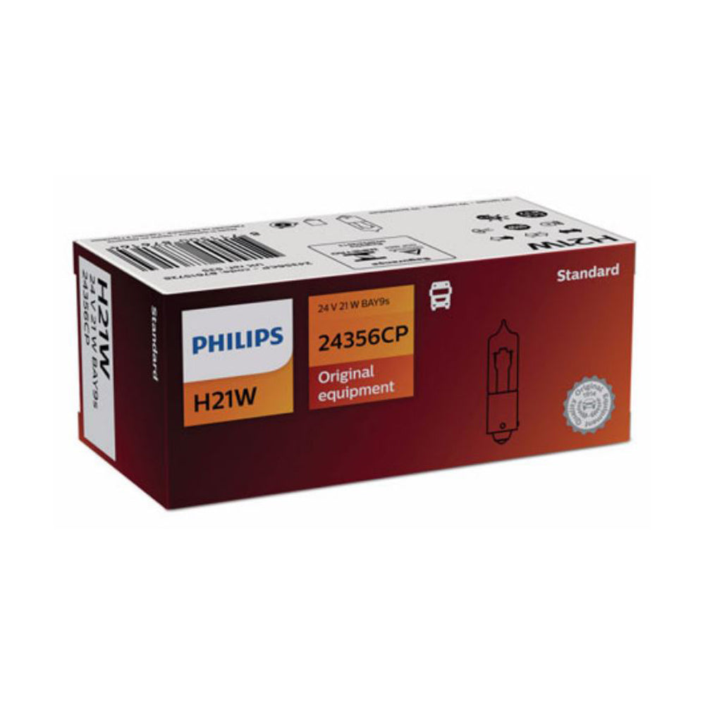 New Philips Globe H21W Bay9S 24V 10Pack (24356Cp) | Australian Moto Spares