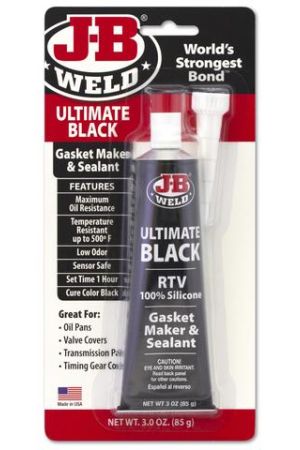New J-B WELD Ultimate Black Gasket Maker & Sealant Silicon 85G (Oxime) 32329 | Australian Moto Spares