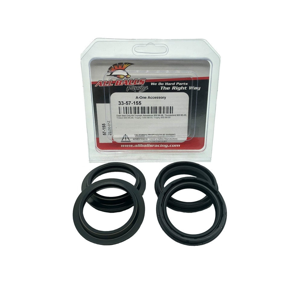 New ALL BALLS Fork Dust Seal Kit For TRIUMPH 33-57-155 | Australian Moto Spares