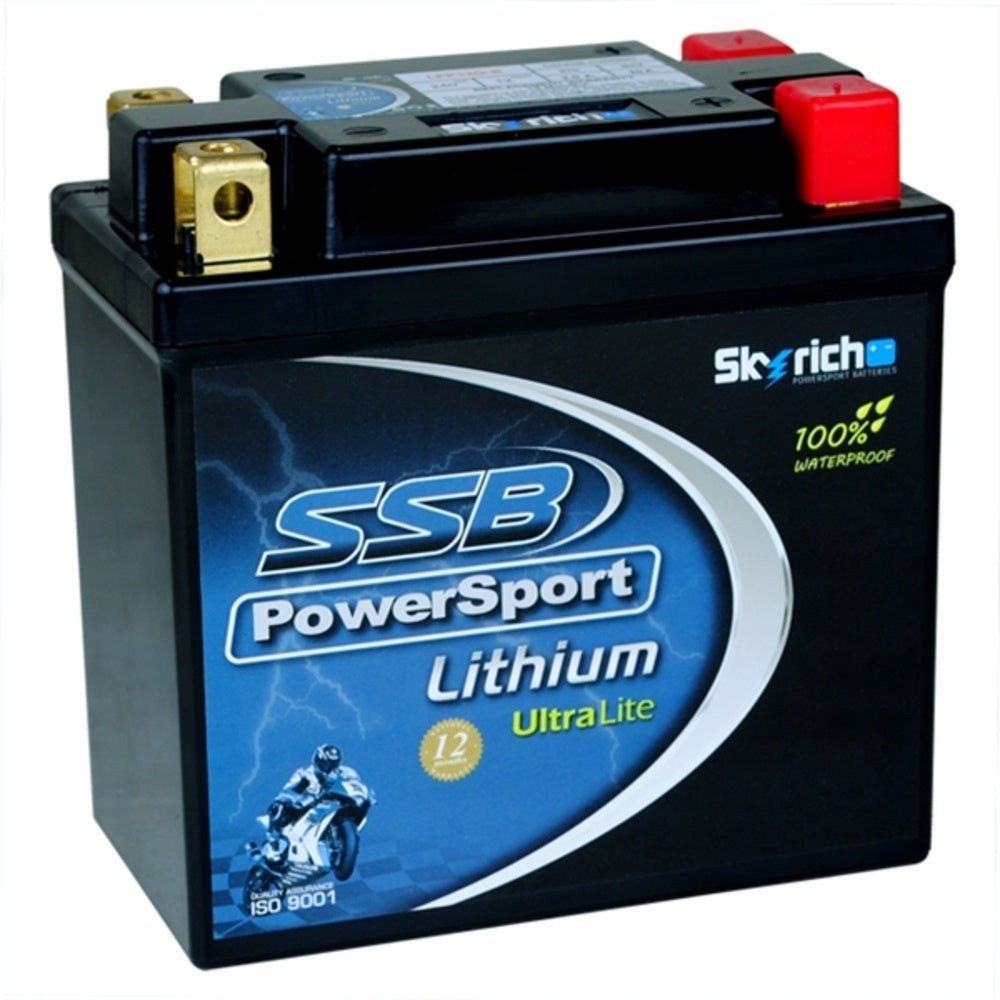 New SSB Power Sport Lithium Battery - Ultralight 4-LFP12Q-B | Australian Moto Spares