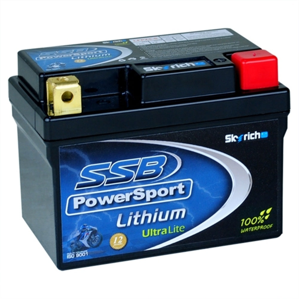 New SSB Power Sport Lithium Battery-Ultralight For GILERA 50 ICE 4-LFP5L-BS | Australian Moto Spares