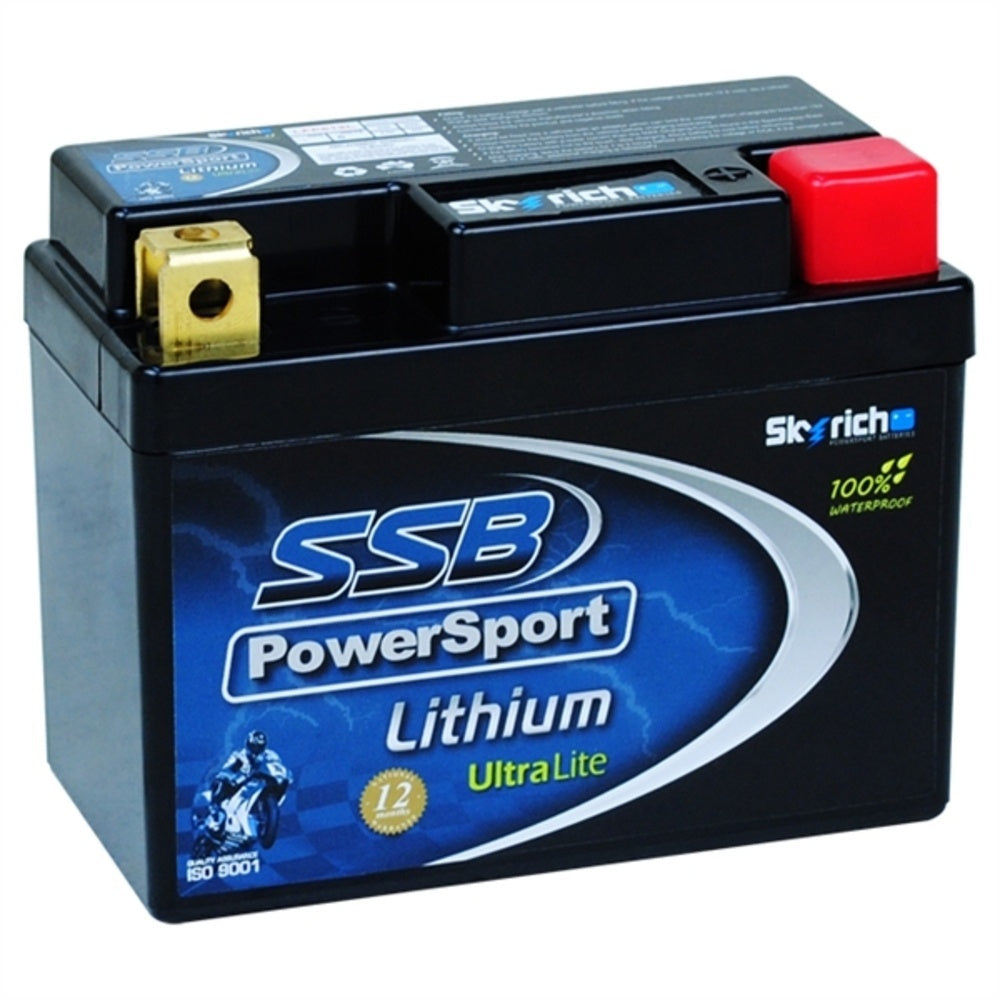 New SSB Power Sport Lithium Battery - Ultralight For BMW R 26, R 27 4-LFP612L | Australian Moto Spares