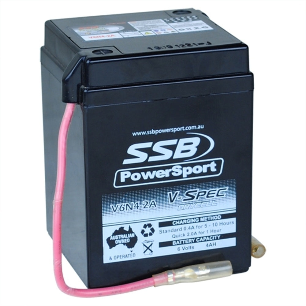 New SSB 6 Volt V-Spec High Perform AGM Battery 4-V6N4-2A