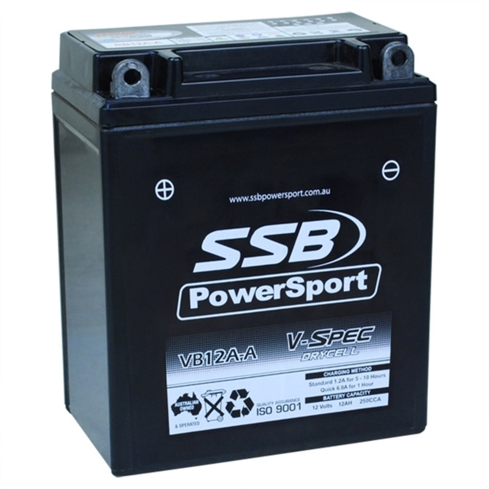 New SSB 12 Volt V-Spec High Perform AGM Battery For SUZUKI GSX250 4-VB12A-A