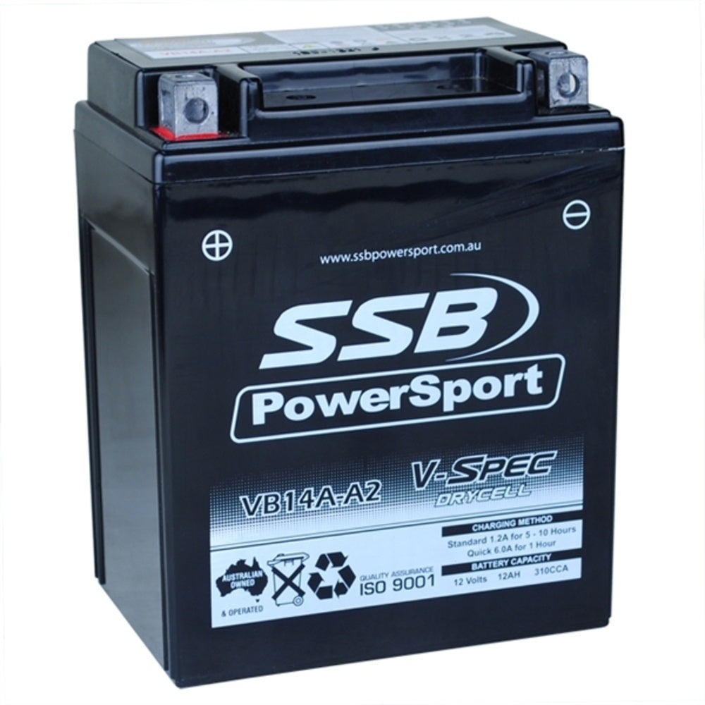 New SSB 12 Volt V-Spec High Perform AGM Battery 4-VB14A-A2