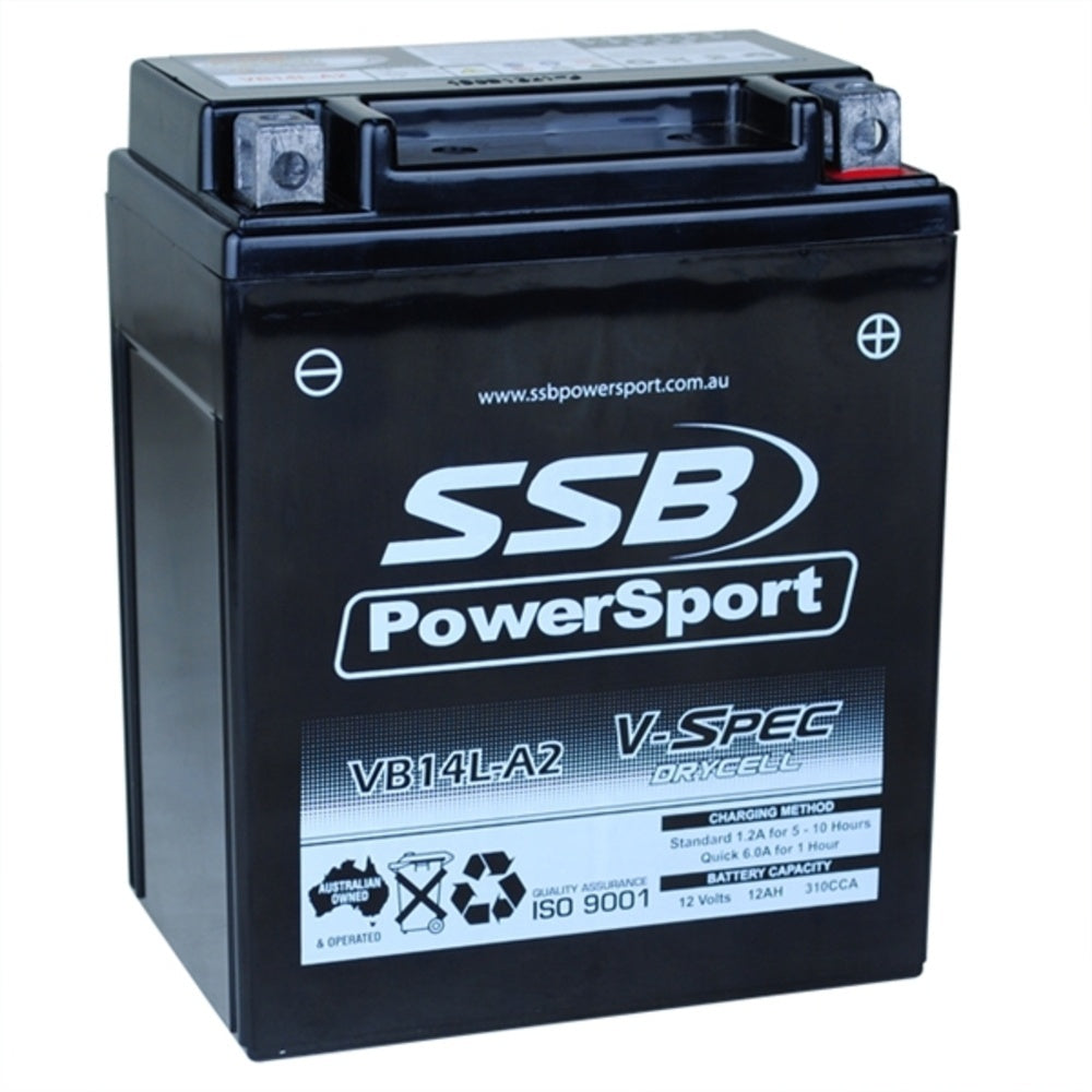 SSB 12 Volt V-Spec High Perform AGM Battery For PIAGGIO/VESPA X9 500 4-VB14L-A2 | Australian Moto Spares