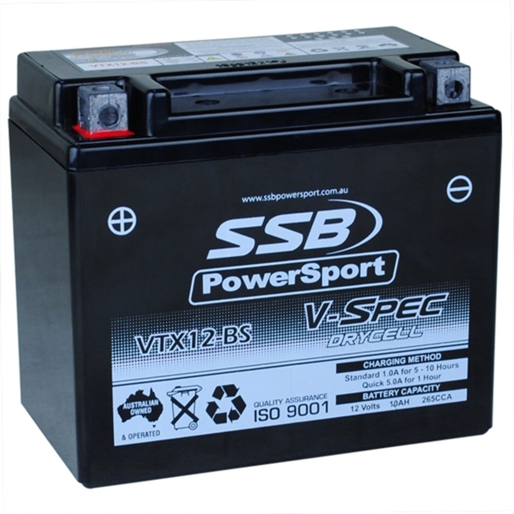New SSB 12 Volt V-Spec High Perform AGM Battery 4-VTX12-BS