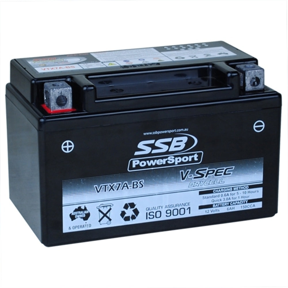 New SSB 12 Volt V-Spec High Perform AGM Battery For HYOSUNG XRX125 4-VTX7A-BS