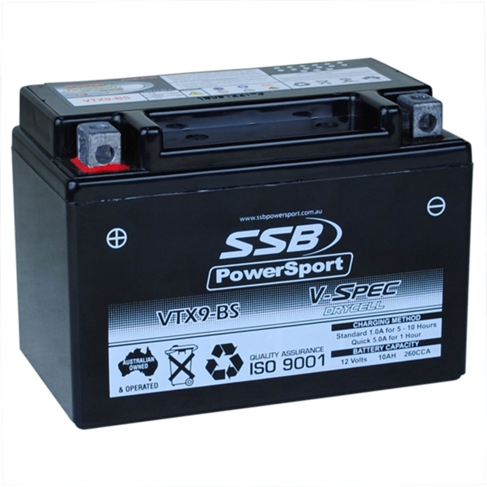 SSB 12 Volt V-Spec High Perform AGM Battery For HYOSUNG GV250 AQUILA 4-VTX9-BS | Australian Moto Spares