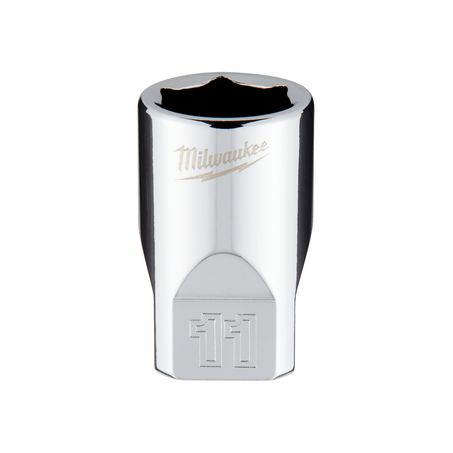 New Milwaukee 1/4In Drive 11Mm Metric 6-Point Socket - 45349037