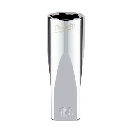 New Milwaukee 1/4In Drive 13Mm Metric 6-Point Deep Socket - 45349051