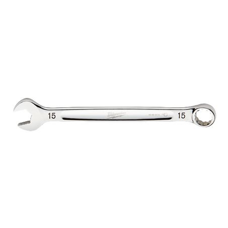 New Milwaukee MAX BITE Open-End Grip 15mm Metric Combination Wrench 45969515 | Australian Moto Spares