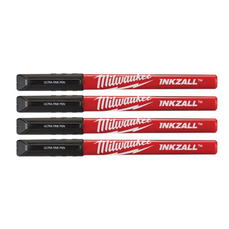 New Milwaukee Inkzall Black Ultra Fine Point Pens (4 Pk) - 48223164