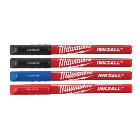 New Milwaukee Inkzall Coloured Ultra Fine Point Pens (4 Pk) - 48223165