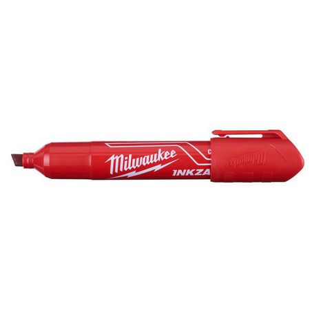 New Milwaukee Inkzall Red Large Chisel Tip Marker - 48223256