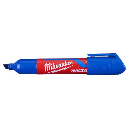 New Milwaukee Inkzall Blue Large Chisel Tip Marker - 48223257