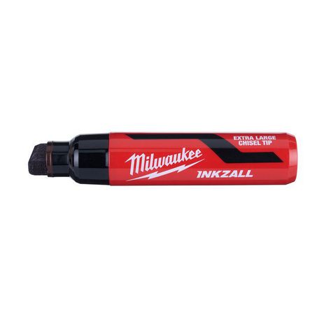 New Milwaukee Inkzall Black Extra Large Chisel Tip Marker Hs - 48223260