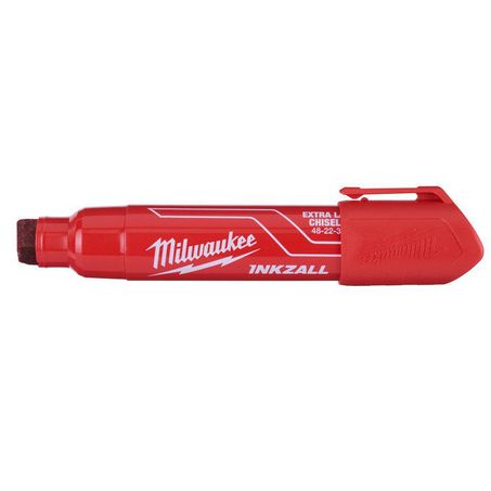 New Milwaukee Inkzall Red Extra Large Chisel Tip Marker - 48223266