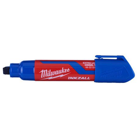 New Milwaukee Inkzall Blue Extra Large Chisel Tip Marker - 48223267