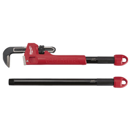 New Milwaukee Ergonomic Hook Jaw Cheater Pipe Wrench 48227314